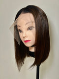 10” Ombré Brown 13x6 HD Bob Wig